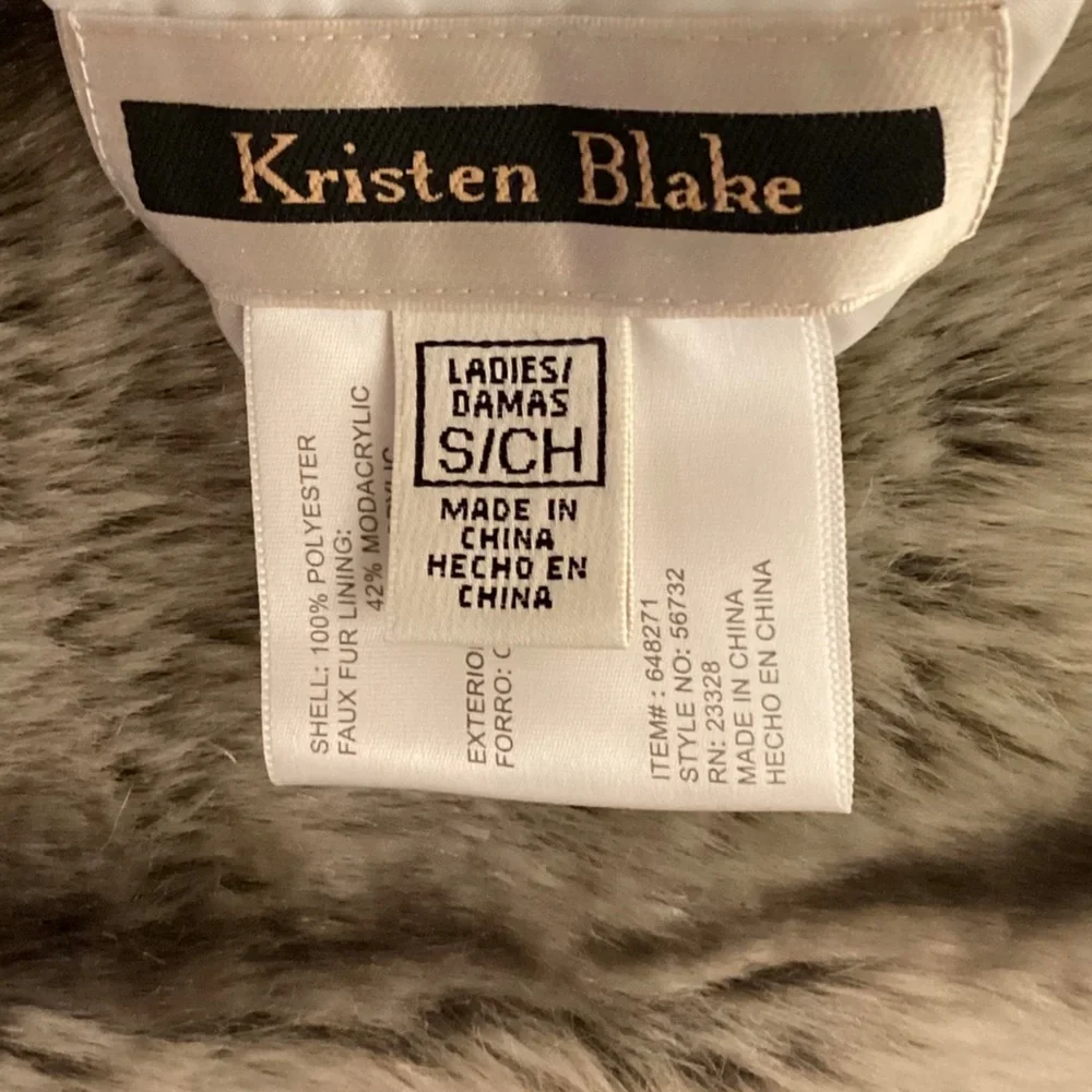 KRISIN BLAKE Reversible Faux Fur Vest - Picture 9 of 12